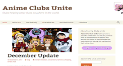 Desktop Screenshot of animeclubsunite.org